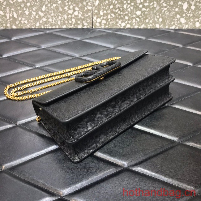 VALENTINO grain calfskin leather bag 0681 black