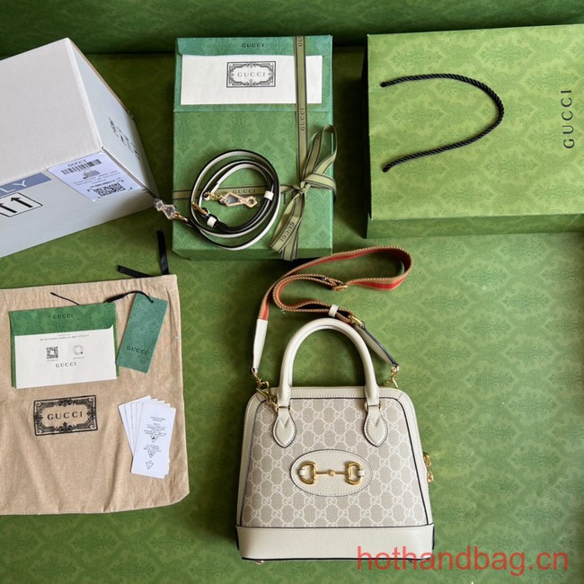 Gucci Ophidia top handle bag with Web 677367 Beige