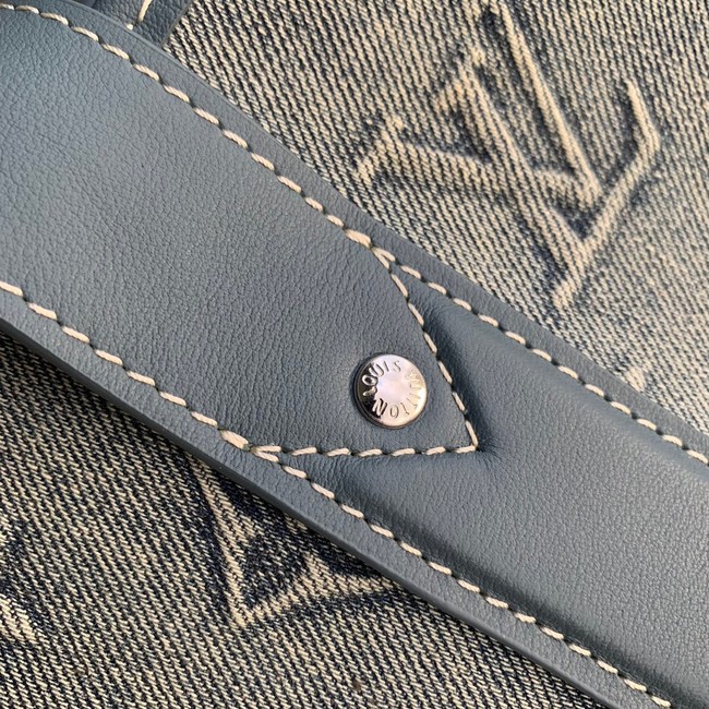 Louis Vuitton Weekend Tote M22537 Blue Denim