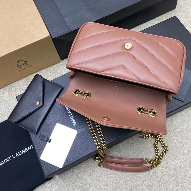 SAINT LAURENT LOULOU SMALL IN MATELASSE LAMBSKIN 801437 HORTENSIA