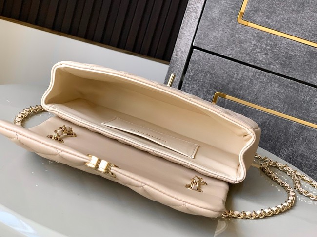 Chanel CLASSIC Original Lambskin 11.12 HANDBAG AS6565 light apricot