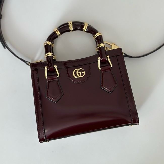 Gucci Diana small tote bag 832936 Rosso Ancora red