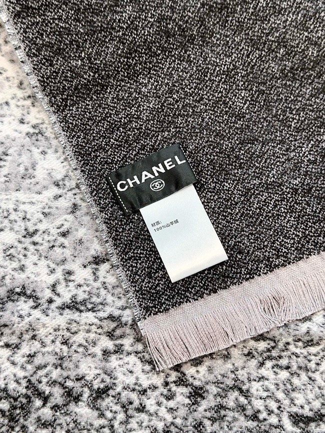 Chanel pattern cashmere scarf XT271