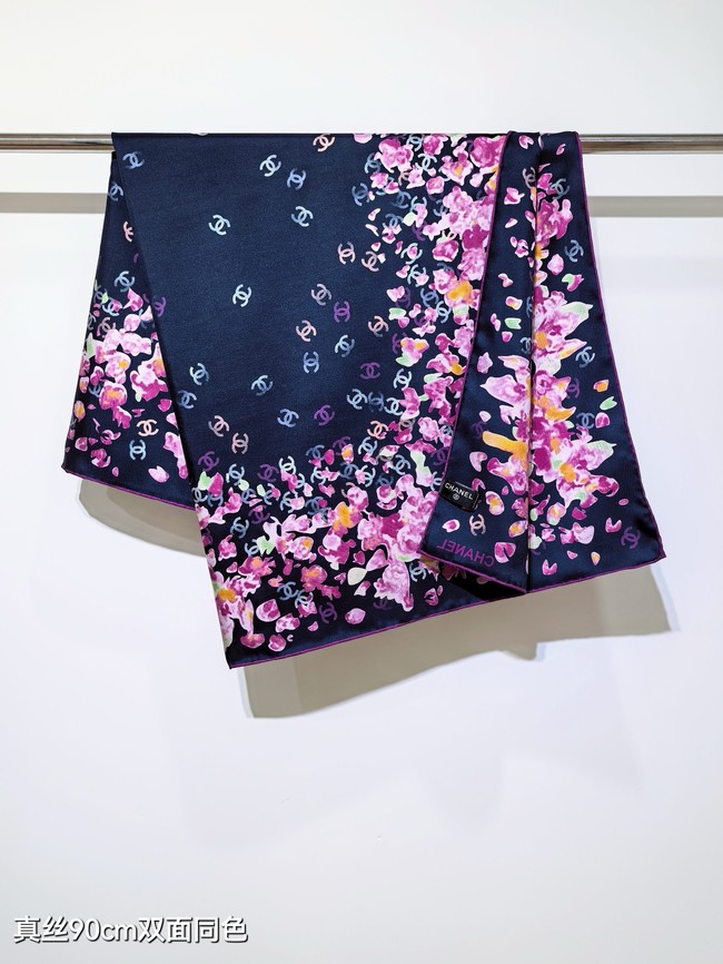 Chanel Square Scarf Silk Jacquard XT287