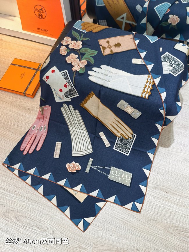 Hermes Shawl Cashmere and Silk Jacquard KY113