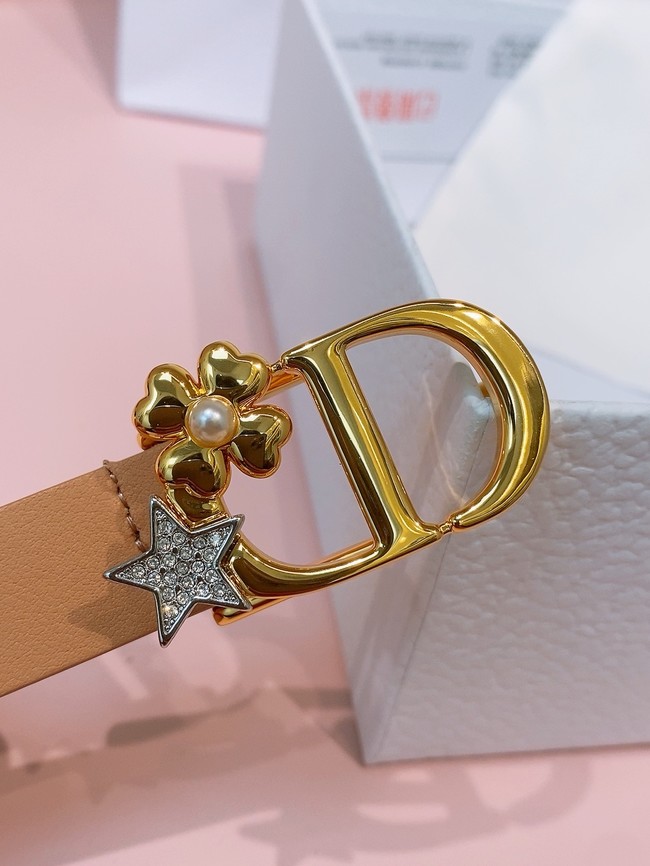 Dior 30 Montaigne Lucky Charms Belt Smooth Calfskin 18MM B0160