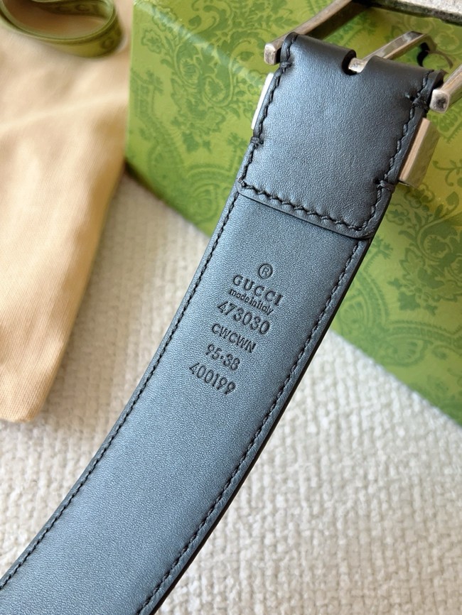 Gucci Belt with Interlocking G detail 673921-3