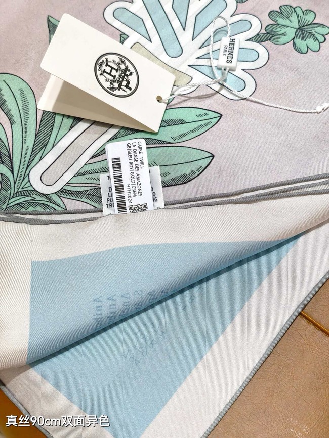 Hermes 90 Square Scarf Silk Twill KY160