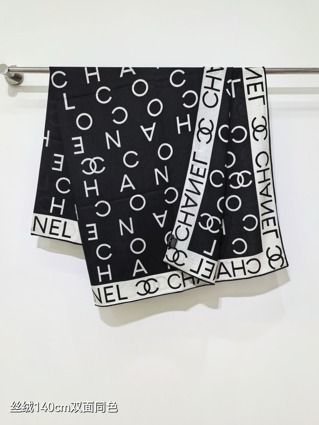 Chanel  90 Square Scarf Silk Twill KY171