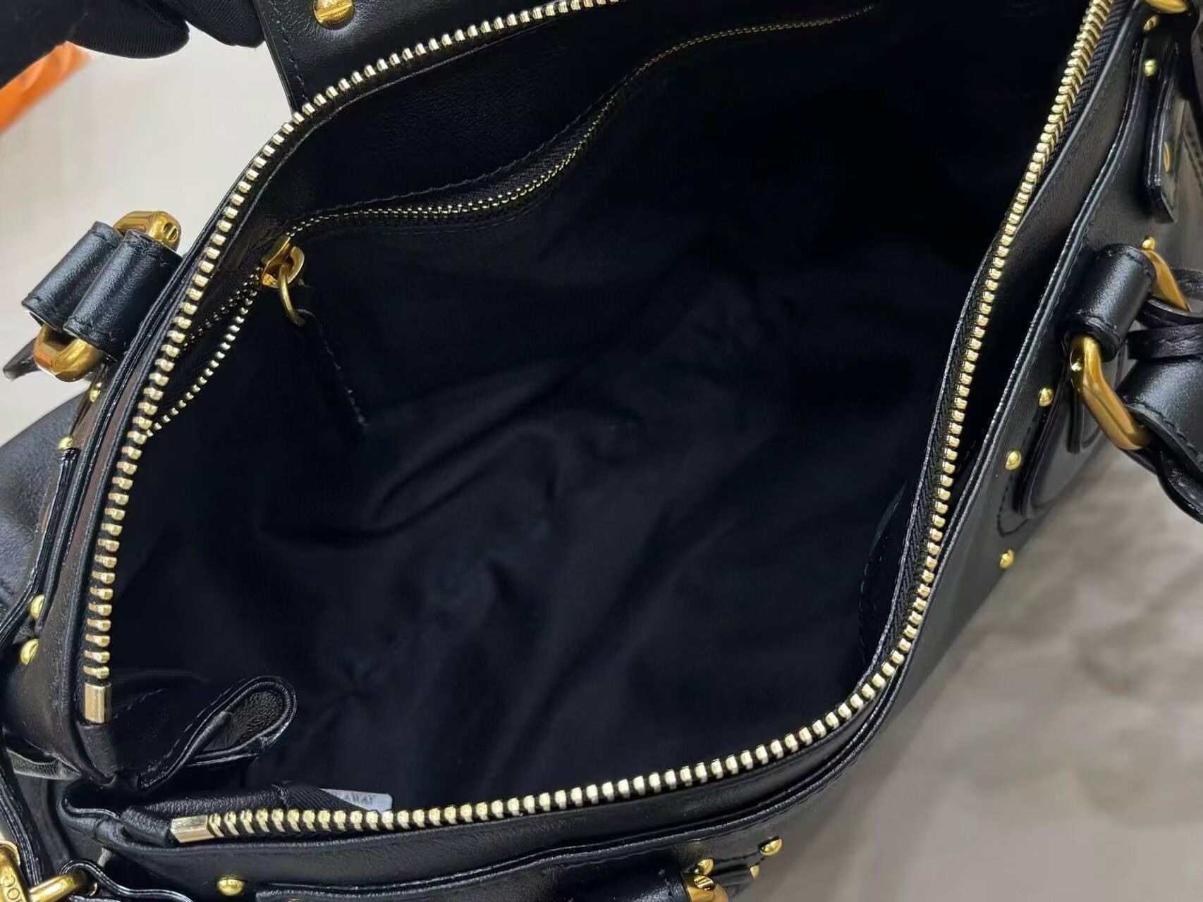 Chloe Original Leather Handle Bag C63202 Black
