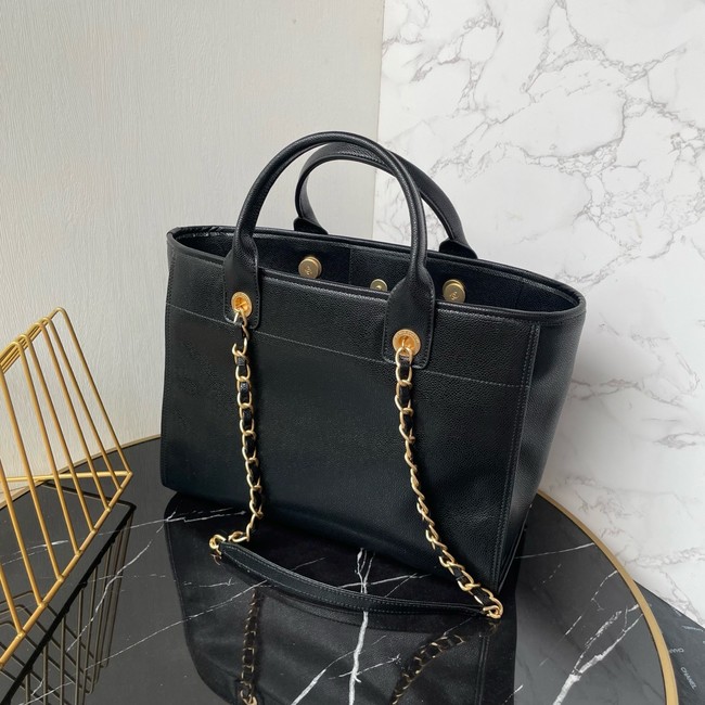 Chanel LARGE SHOPPING BAG Sheepskin AS3257 black