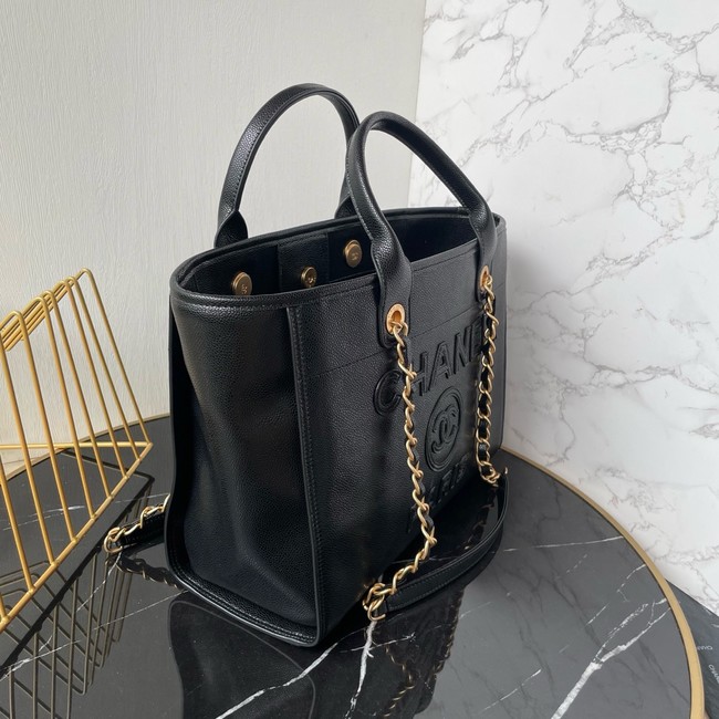 Chanel LARGE SHOPPING BAG Sheepskin AS3257 black