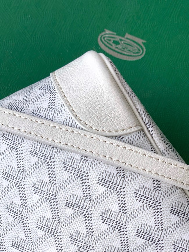 Goyard Calfskin Leather Tote Bag PM 00249 white
