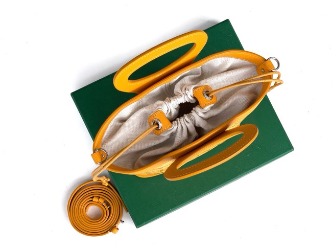 Goyard Calfskin Leather Tote Bag PM 00249 yellow