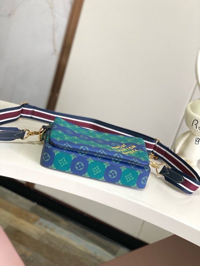 Louis Vuitton Trio Messenger M26026 Blue Stripes
