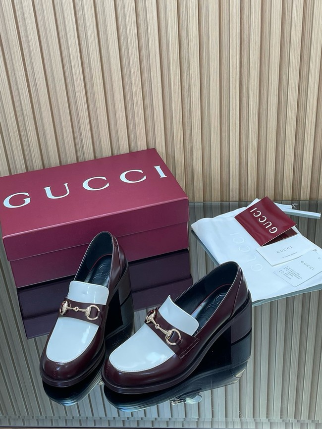 Gucci Womens heeled loafer with Horsebit 45109-2