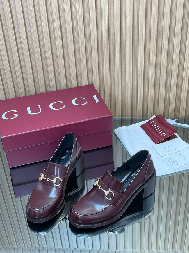 Gucci Womens heeled loafer with Horsebit 45109-4