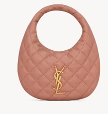 Saint Laurent ICARINO in quilted nappa 851689 HORTENSIA Saint Laurent ICARINO in quilted nappa 851689 HORTENSIA