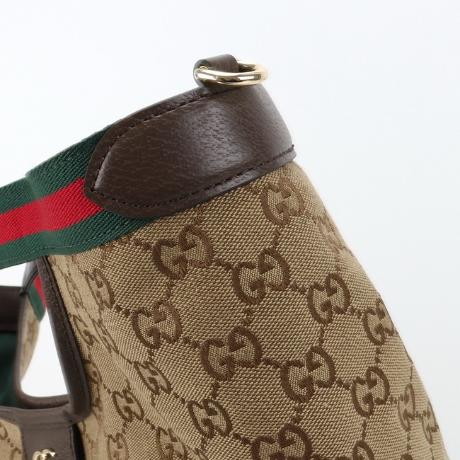 Gucci Giglio small tote bag 865452 beige and brown GG canvas