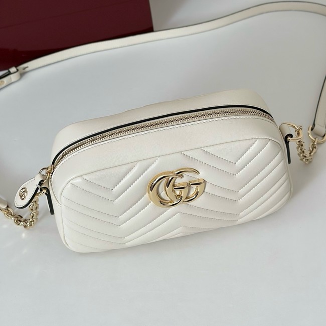 Gucci GG Marmont small camera bag 855273 white