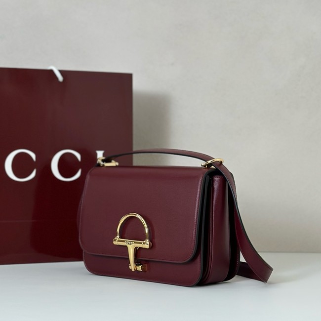 Gucci Siena small shoulder bag 846705 Rosso Ancora red