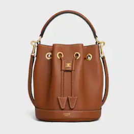Celine TEEN CLARA BAG IN SUPPLE GRAINED CALFSKIN 121673 tan