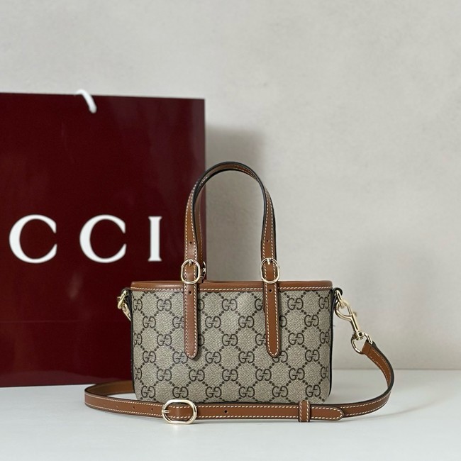 Gucci GG Emblem mini bag 855491 Brown