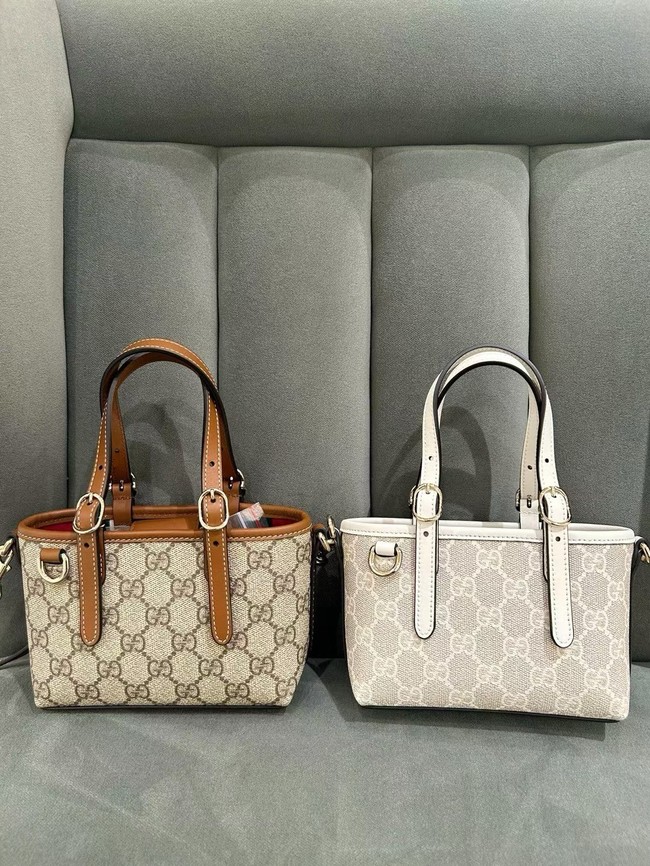 Gucci GG Emblem mini bag 855491 WHITE