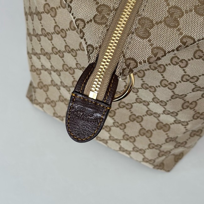 Gucci GG Supreme canvas Hobo Top Handle Bag 864485 Apricot