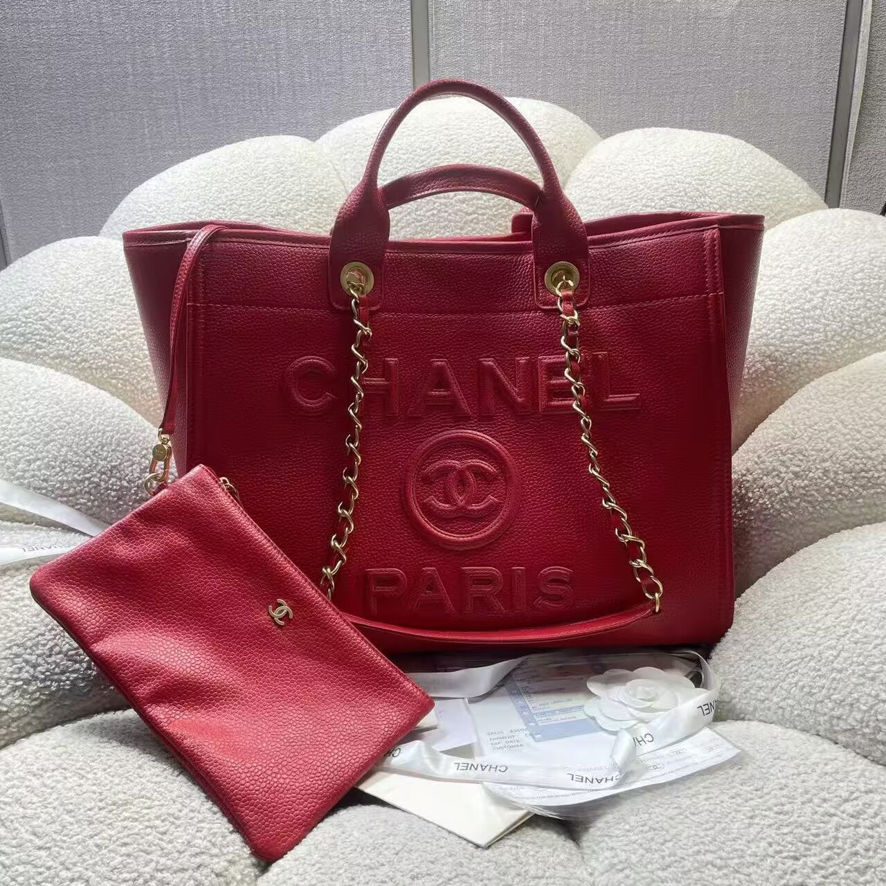 Chanel Original Leather LARGE SHOPPING BAG A66941 Red Chanel Original Leather LARGE SHOPPING BAG A66941 Red