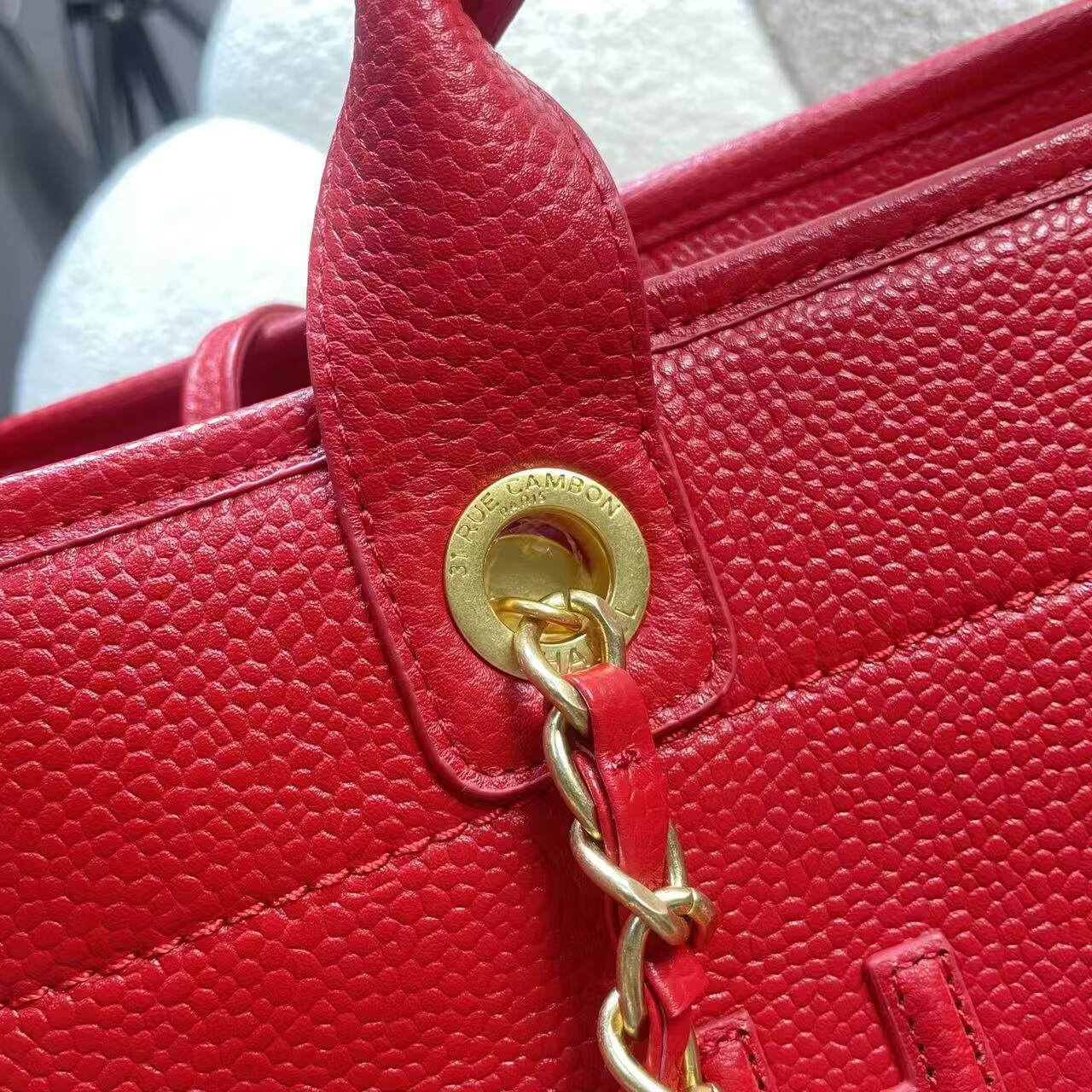 Chanel Original Leather LARGE SHOPPING BAG A66941 Red Chanel Original Leather LARGE SHOPPING BAG A66941 Red
