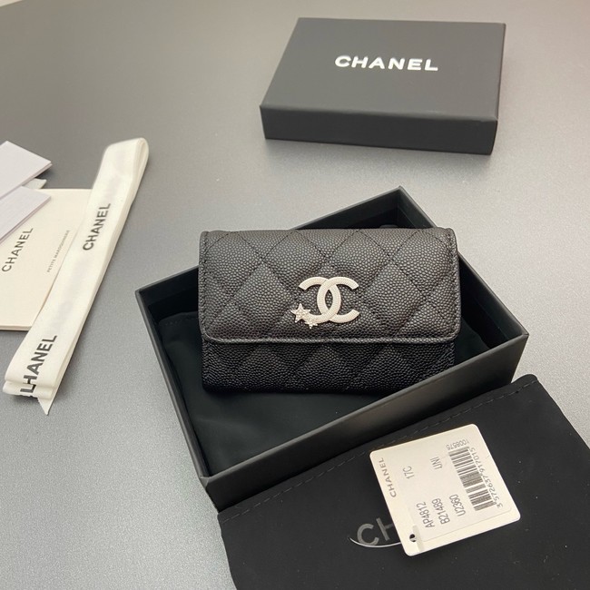 Chanel Flap Card Holder AP4812 black
