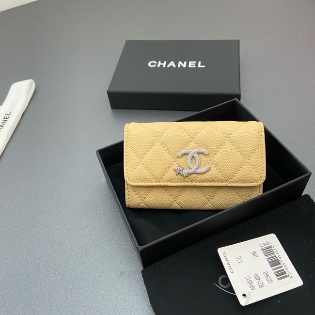 Chanel Flap Card Holder AP4812 yellow