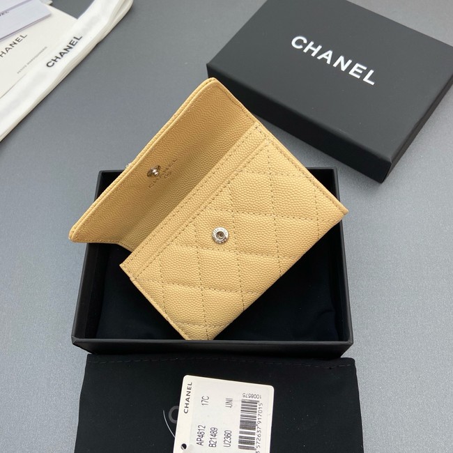 Chanel Flap Card Holder AP4812 yellow