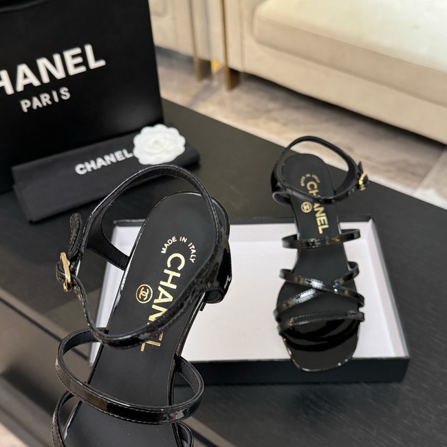 Chanel Sandals Patent Calfskin G46902-5