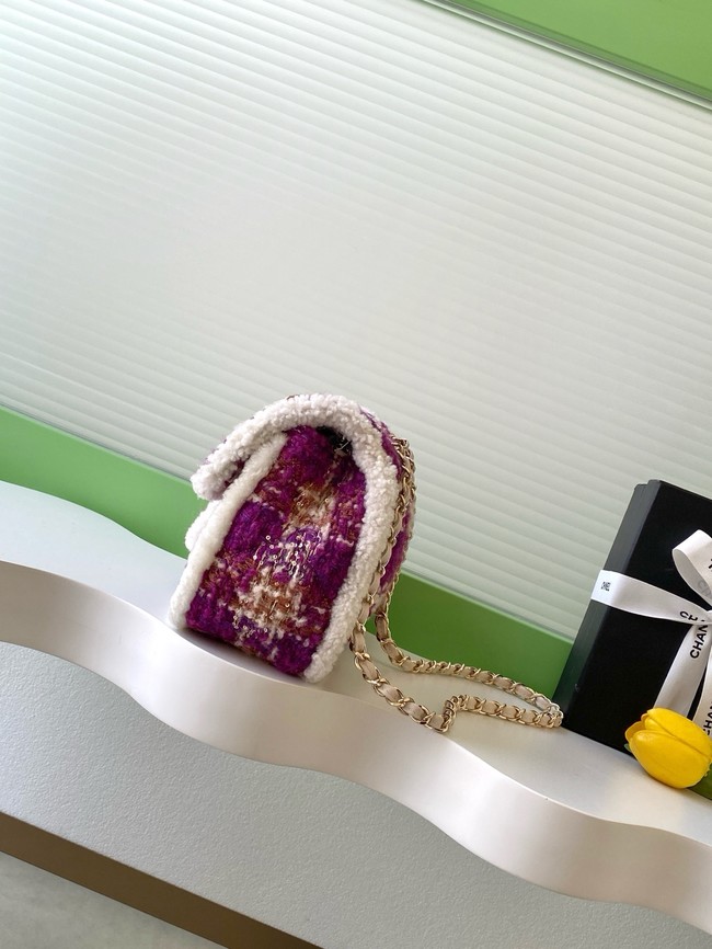 CHANEL Large Flap Bag AS5686 Fuschia&Pink