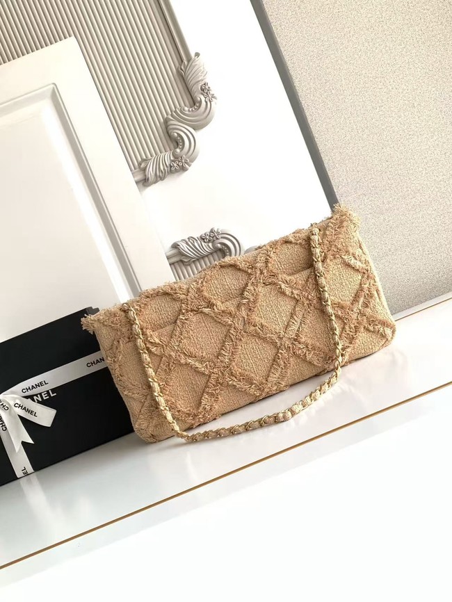 CHANEL Maxi Flapbag AS0003 Apricot