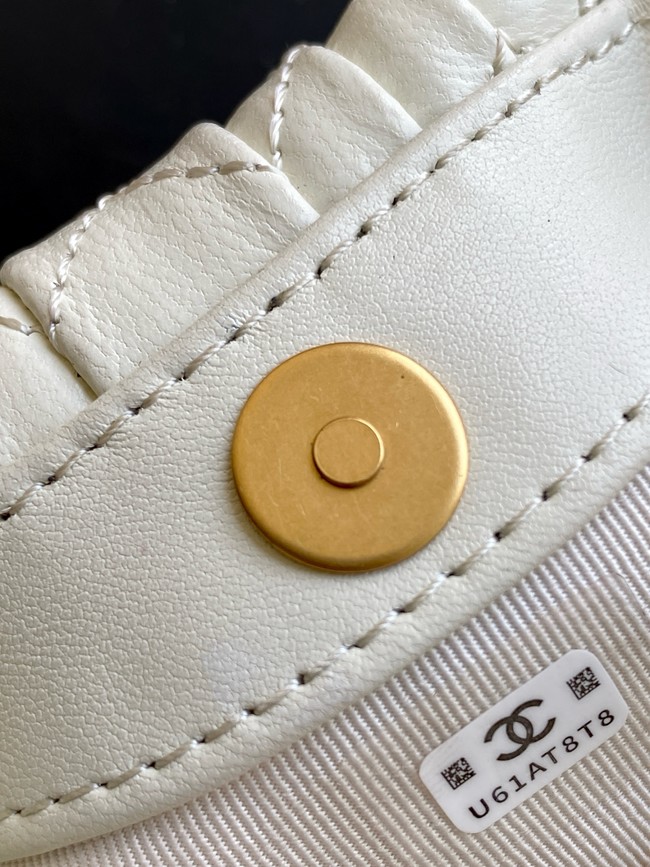 CHANEL mini Hobo Bag AS4981 white