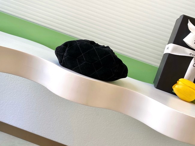 CHANEL mini Hobo Bag Suede AS4981 black