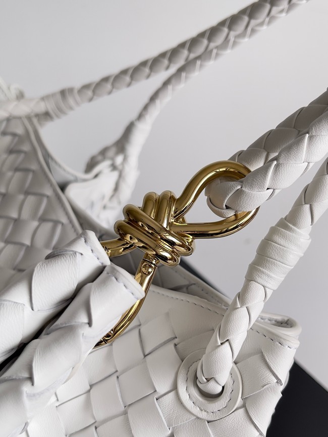 Bottega Veneta Large Parachute 826212 white& Brass finish