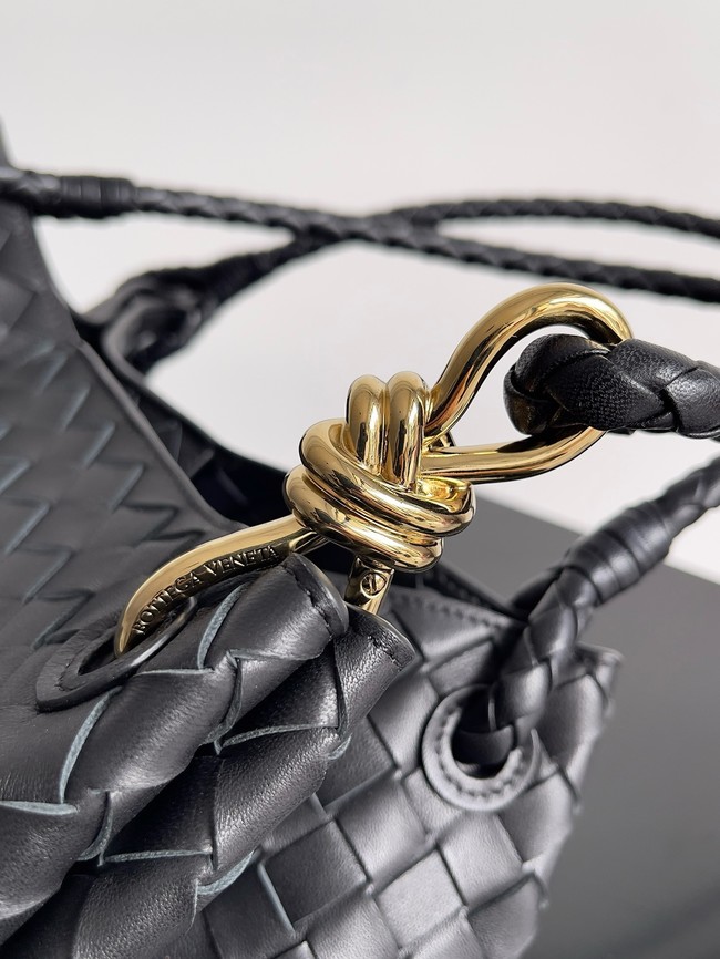 Bottega Veneta Parachute 826212 black&Brass finish