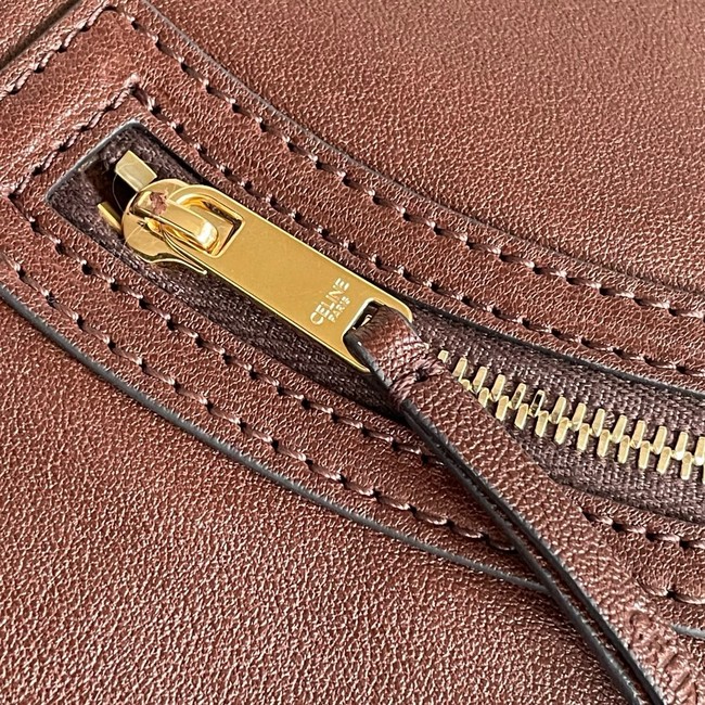 Celine LARGE SMILING NEW LUGGAGE IN LAMBSKIN 123683 brown