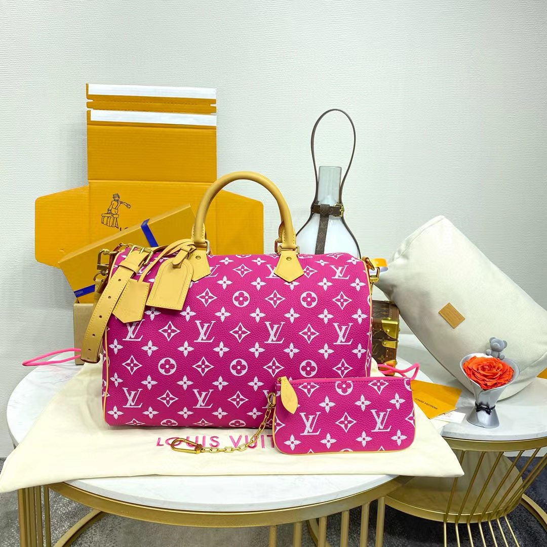 Louis Vuitton Speedy P9 Bandouliere 40 M11564 Pink-Purple