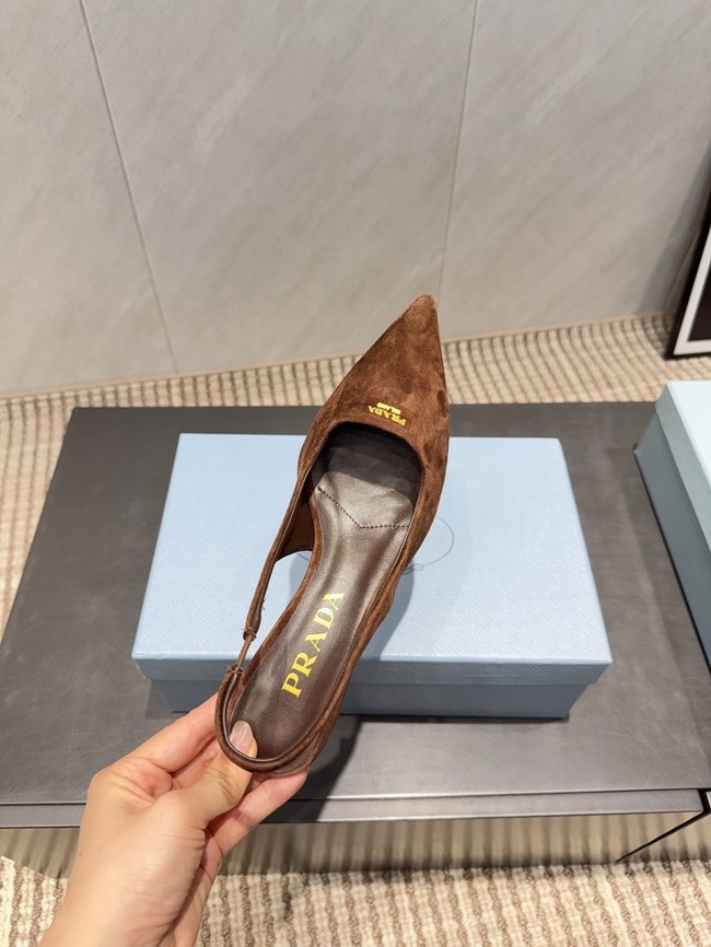 Prada leather slingback pumps 1I901M-2