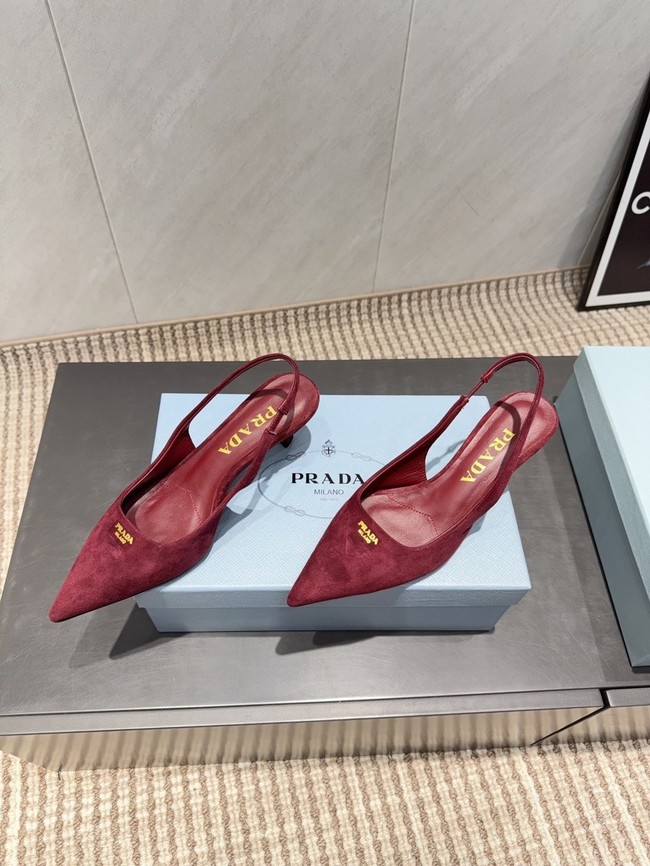 Prada leather slingback pumps 1I901M-3