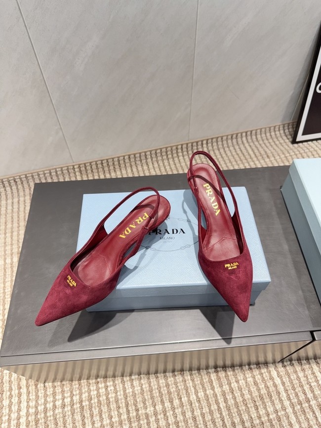 Prada leather slingback pumps 1I901M-3
