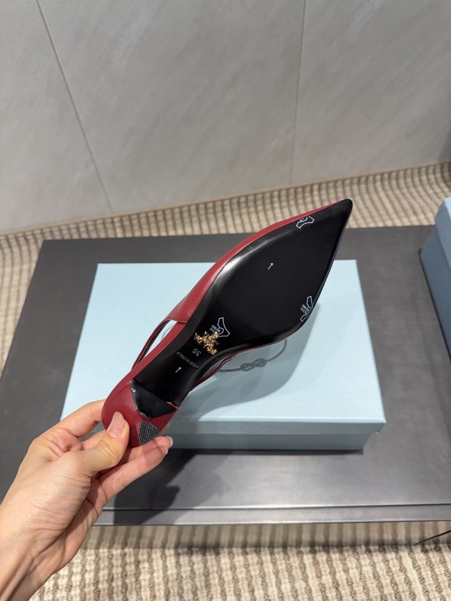 Prada leather slingback pumps 1I901M-7