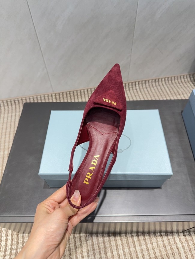 Prada leather slingback pumps 87220-3