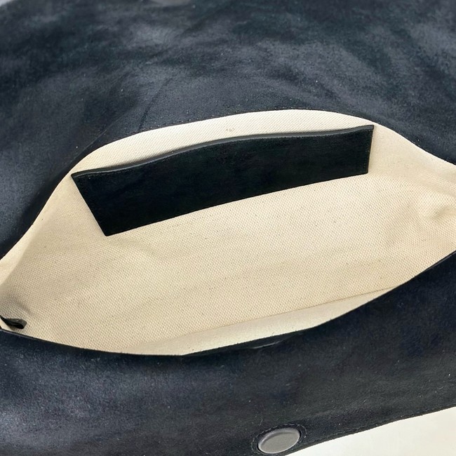 GUCCI Medium shoulder bag with chain Suede 857622 black