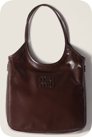 MIUMIU IVY leather handbag 5GB231 Dark brown MIUMIU IVY leather handbag 5GB231 Dark brown